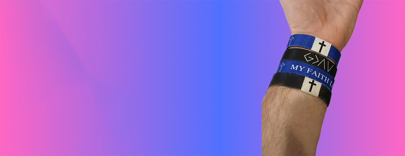 My Faith Life bracelet bible verse banner