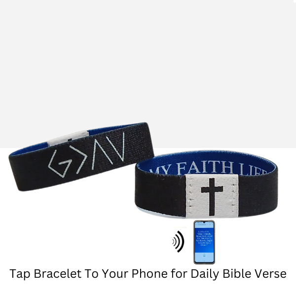 My Faith Life bracelets that speak bible verses with tap on your phone