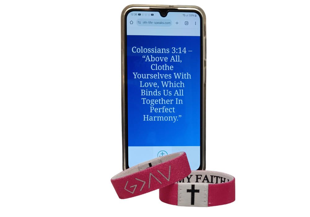 bible verse Showing on Phone tab on phone