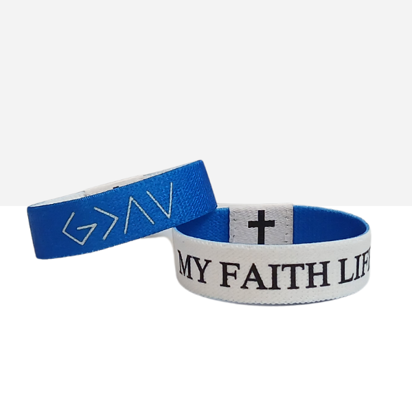 My Faith life bracelet that shows bible verses