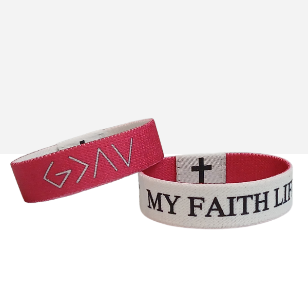 My faith bracelets that shows daily new bible verses